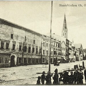 Was macht denn der da? Fotograf in Mauerkirchen um 1920