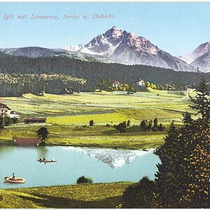 Luftkurort Igls, Lansersee, Serles, Habicht im Jahr 1910