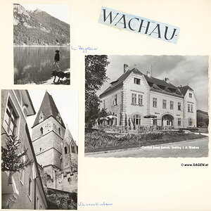 Wachau, Aggstein, Joching, Weissenkirchen Sommer 1958
