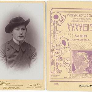 Porträt Hoffotograf W. Weis, Wien 1902