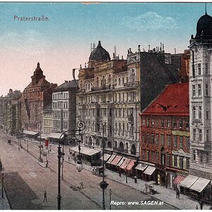 Wien Praterstraße um 1910