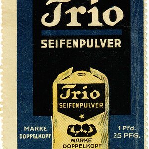 Reklamemarke Trio Seifenpulver