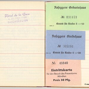 Tagebuch Urlaub in Österreich 1953 - 1957