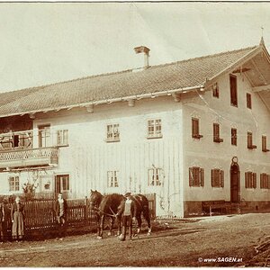 Landwirtschaft historisches Porträt in Oberbayern