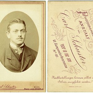 CdV Porträt Atelier Carl Schuster Wien