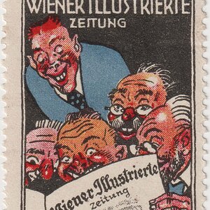 Reklamemarke Wiener Illustrierte Zeitung