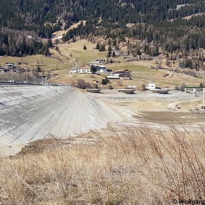 Reschensee Staumauer