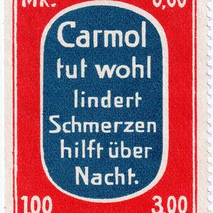 Reklamemarke Carmol