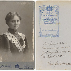 CdV Damenporträt Atelier Hans Wanderer, Klagenfurt