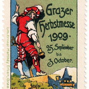 Reklamemarke Grazer Herbstmesse 1909