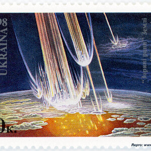 Briefmarke Ukraine 1998 Illinetsk (Illinzi) Meteorit