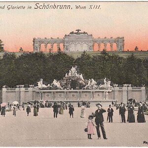 Neptungrotte und Gloriette in Schönbrunn, Wien XIII.