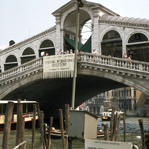 Venedig, Rialtobrücke im Jahr 1978