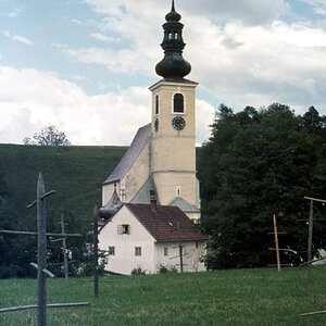 Pfarrkirche Fischlham im Jahr 1968