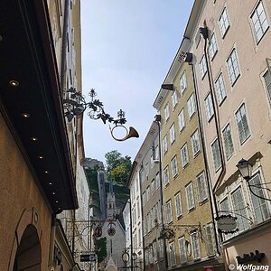 Salzburg Geschäftsausleger Musik