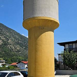 Medium 'Wasserturm Latsch, Vinschgaubahn' in der Kategorie 'Vinschgaubahn, Vinschgerbahn'