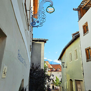 Mals, Wirtshausausleger Gasthof Lamm, heute Lampl