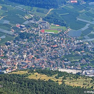 Panoramablick Latsch, Vinschagu