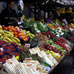 Bozen Obstmarkt 1970er Jahre