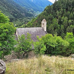 St. Stephan, Morter, Latsch - Panorama Blickrichtung Martelltal