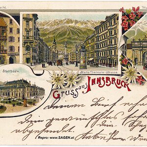 Gruß aus Innsbruck - Korrespondenzkarte