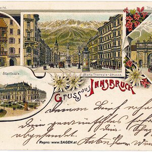 Gruß aus Innsbruck - Korrespondenzkarte