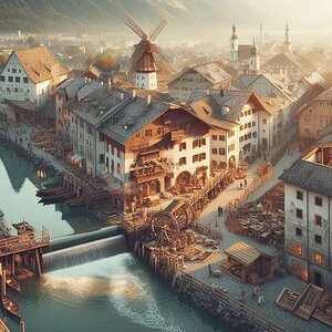 Innsbruck Sillkanal im Mittelalter