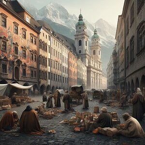 Innsbruck Altstadt und Dom im Mittelalter