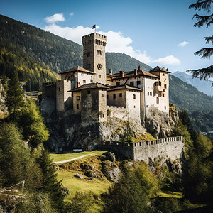 Rekonstruktion Burg Untermontani, Südtirol