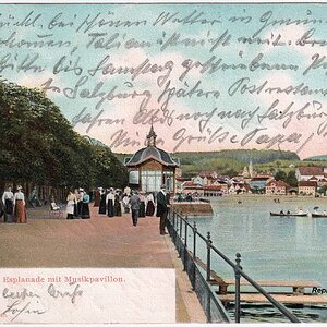 Gmunden, Esplanade mit Musikpavillon