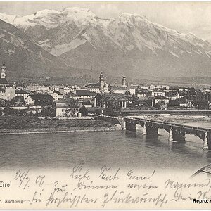 Panorama Hall in Tirol um 1905