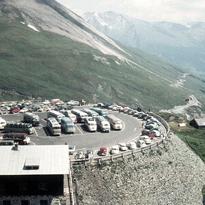 Großglockner-Hochalpenstraße Parkplatz 3 in den 1960er Jahren