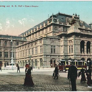 Wien, Opernring mit K. K. Hof-Operntheater