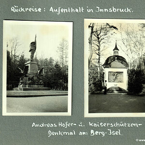 Rückreise: Aufenthalt in Innsbruck (Schi-Urlaub 1936 in Serfaus, Tirol)