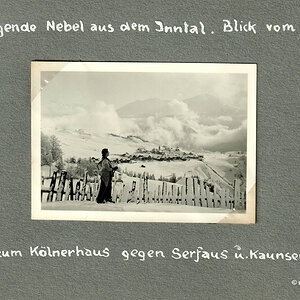 Blick vom Anstieg zum Kölner Haus (Schi-Urlaub 1936 in Serfaus, Tirol)