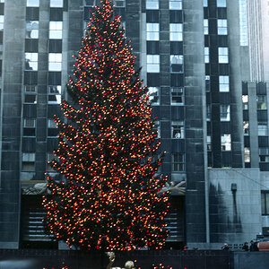 Christbaum Rockefeller Center  in New York City Dezember 1978