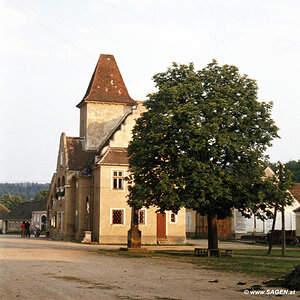 Rathaus Weikertschlag an der Thaya in den 1950er Jahren