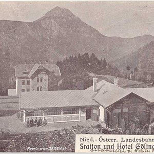 Bahnhof und Hotel Gösing an der Mariazellerbahn