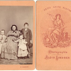 CdV Familienbild Photographie Alois Lindner