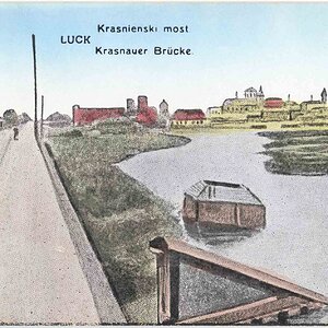 Luzk (Luck), Krasnienski most / Krasnauer Brücke um 1916