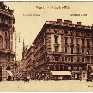 Wien Albrechtsplatz (heute: Albertinaplatz)