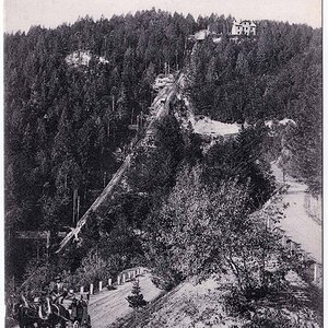 Mendelbahn mit Station Mendel im Jahr 1904