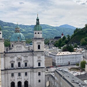 Salzburg vom Turm Franziskanerkirche