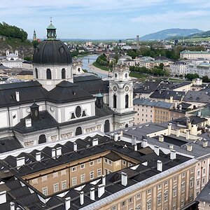 Salzburg vom Turm Franziskanerkirche