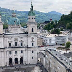 Salzburg vom Turm Franziskanerkirche