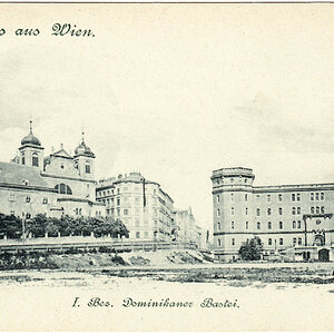 Wien Dominikanerbastei 1890er Jahre