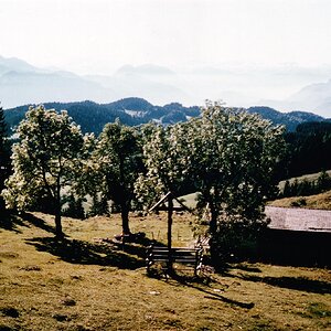 Abstieg vom Spitzstein im Herbst 1978