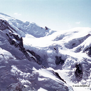 Aiguille du Midi im Jahr 1985