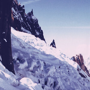 Vallée Blanche von der Requin-Schutzhütte 1985