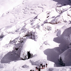 Vallée Blanche Gletscherbruch 1985